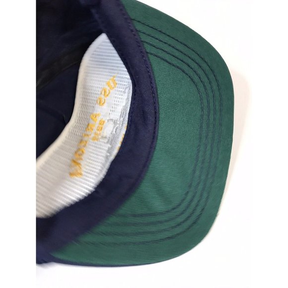 Vintage Made in USA USS Arizona Pearl Harbor Hawaii Snapback Hat - Picture 9 of 10